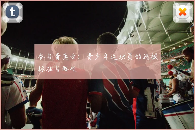 参与青奥会:青少年运动员的选拔标准与路径